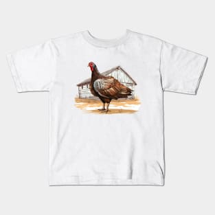 Farm Turkey Kids T-Shirt